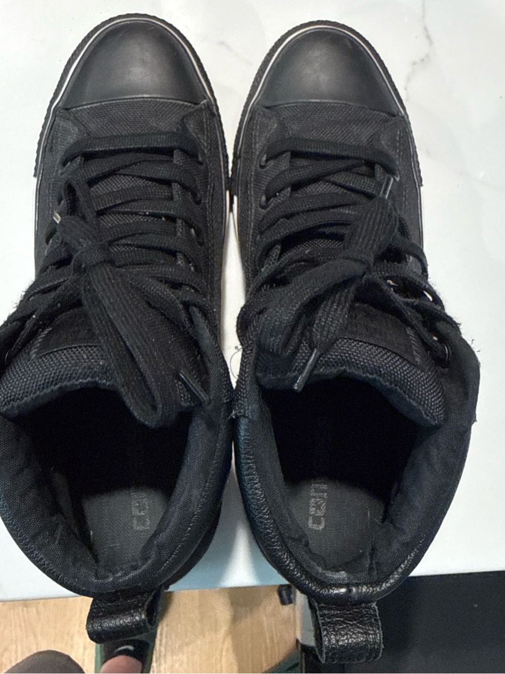 Classic Black High-Top Men's Sneakers